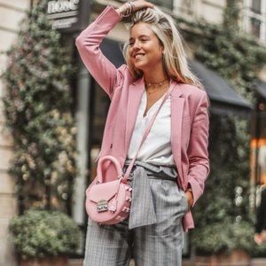 Vintage 70s Pink Flax Blazer - Schoolboy